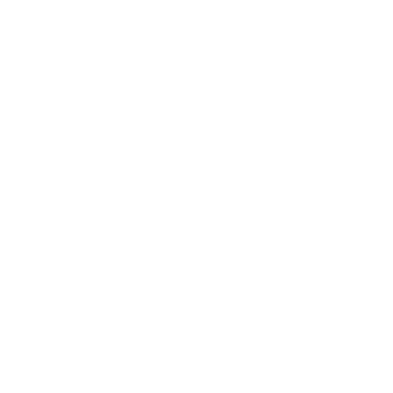 White line icon of a gear next to a robot face wearing a headset on black background, symbolizing technical support or helpdesk.